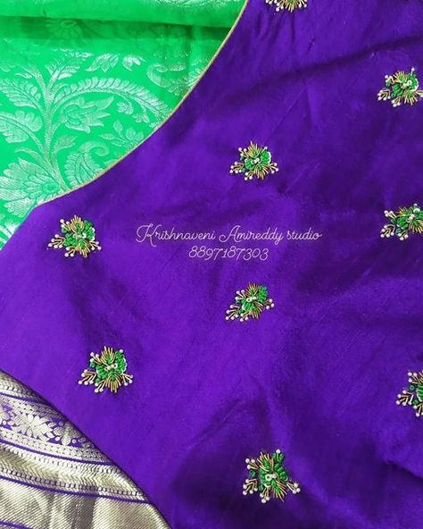 Silpa Designers, Cartoon Starfish, White Blouse Designs, Cutdana Work, Blue Blouse Designs, Silk Saree Blouse Designs Patterns, Boat Neck Blouse Design, New Saree Designs, Maggam Work Designs