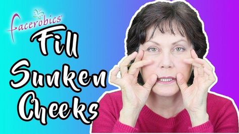 Sunken Cheeks, Slim Down Your Face, Face Lift Exercises, Sagging Cheeks, Kimberly Williams, Face Fat, Face Exercises, Facial Exercises, Health Planner