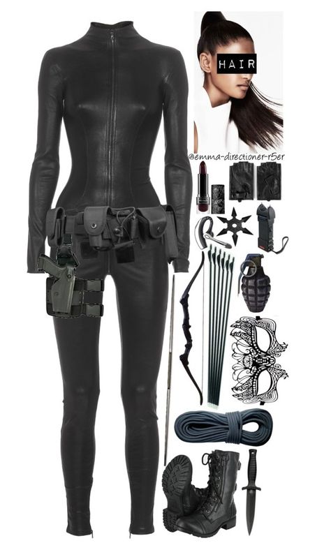 S.H.I.E.L.D. agent #10 by emma-directioner-r5er on Polyvore featuring Masquerade, Karl Lagerfeld, Kat Von D, H.R., Holster, POLICE, women's clothing, women's fashion, women and female Kostum Peri, Zombie Apocalypse Outfit, Spy Outfit, Avengers Outfits, Warrior Outfit, Badass Outfit, Diy Kostüm, Super Hero Outfits, Bad Girl Outfits