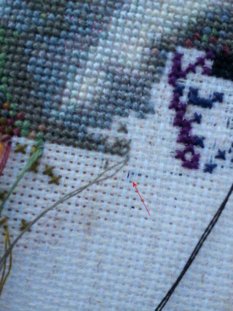 Pin Stitch Lesson - Finish on Aida | Advanced Cross Stitch Pin Stitch Tutorials, Cross Stitch Ending Thread, Stitch Hacks, Advanced Cross Stitch, Cross Stitch Calculator, Stitch Techniques, Stitch Diy, Cross Eyed, Cross Stitch Tutorial