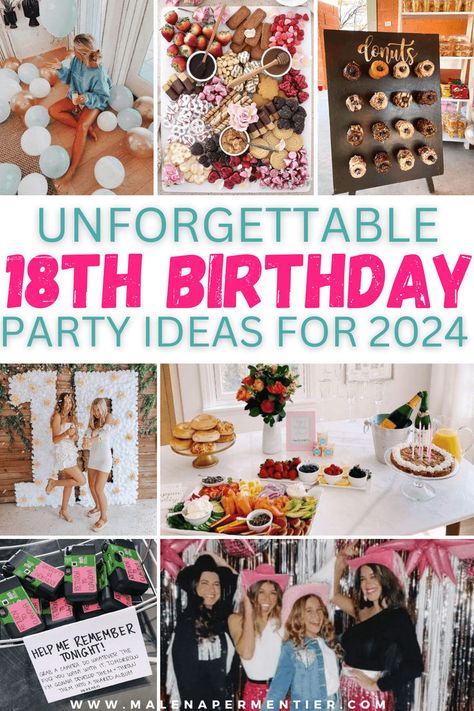 18th birthday party ideas 18th Birthday Party Ideas With Family, Places To Go For Your 18th Birthday, Cool 18th Birthday Party Ideas, How To Plan A Birthday Party, 18th Birthday Party Food Ideas, Outdoor Picnic Party Ideas, Girls 18th Birthday Ideas, 18th Birthday Party Theme Ideas, 18th Bday Party Ideas
