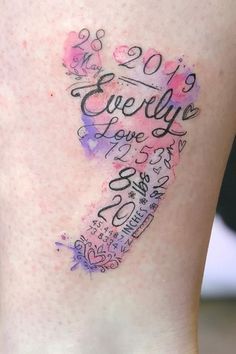Parent Tattoo, 34 Tattoo, Baby Footprint Tattoo, 27 Tattoo, 30 Tattoo, Baby Tattoo Designs, Baby Name Tattoos, Parent Tattoos