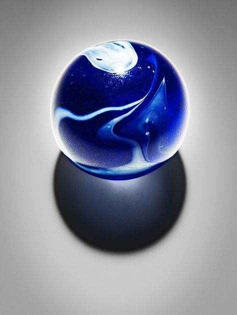 A Marble by James Day Marbles Images, Marble Ball, Ball Aesthetic, Blue Things, Hyper Realistic Paintings, Perfume Bottle Art, Marble Painting, Still Life Photos, Marble Art