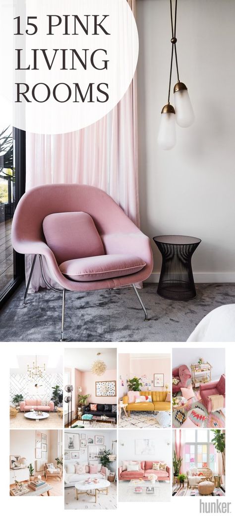 Blush Pink Accent Chair Living Room, Blush Pink Decor Living Rooms, Pink Couch Decor Ideas, Millennial Pink Living Room, Blush Decor Living Room, Pink Accents In Living Room, Pink Chairs Living Room Interior Design, Pink Cream Living Room, Blush Pink Living Room Walls