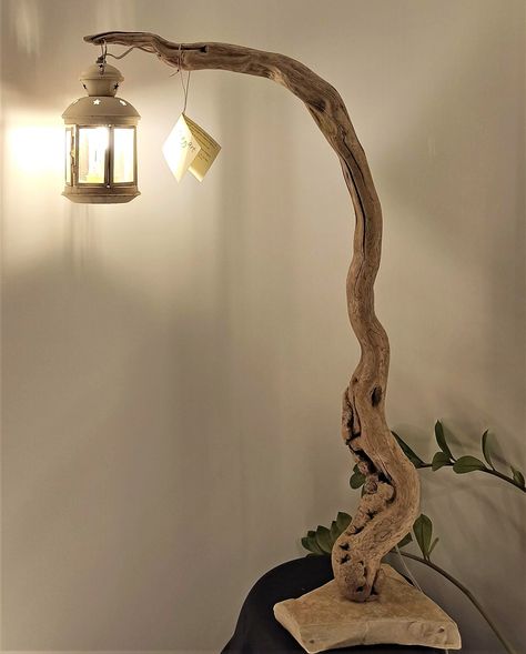 Driftwood Lamps, Willow Furniture, Driftwood Chandelier, Wood Burning Techniques, Driftwood Art Diy, Driftwood Lamp, Unique Floor Lamps, Eyes Wallpaper, Driftwood Crafts