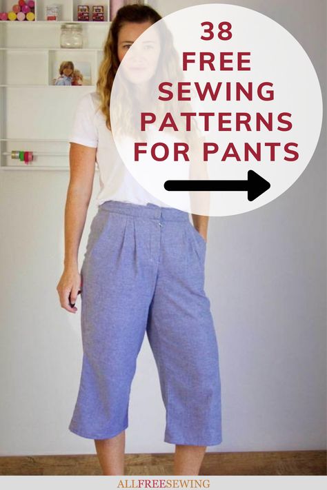 Couture, Lantern Pants Sewing Pattern, Japanese Sewing Patterns Free Pants, Plus Size Pants Patterns Free, Diy Summer Pants, Pants Sewing Pattern Free Women, Free Pants Sewing Pattern, Free Pants Pattern Women, Diy Pants Pattern