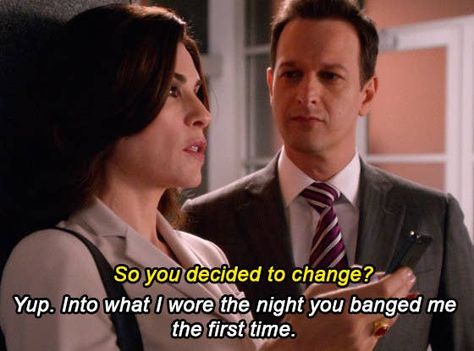 22 Times Alicia Florrick Went From "The Good Wife" To "The Wife With No Fucks" Film Quotes, Alicia Florrick, Josh Charles, The Good Wife, Strong Independent, Good Wife, Movie Quotes, Reaction Pictures, First Time