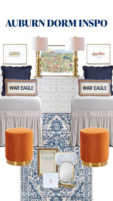 University, Auburn University Dorm, University Dorm, University Dorms, Dorm Inspo, Auburn University, Auburn, Room Inspo