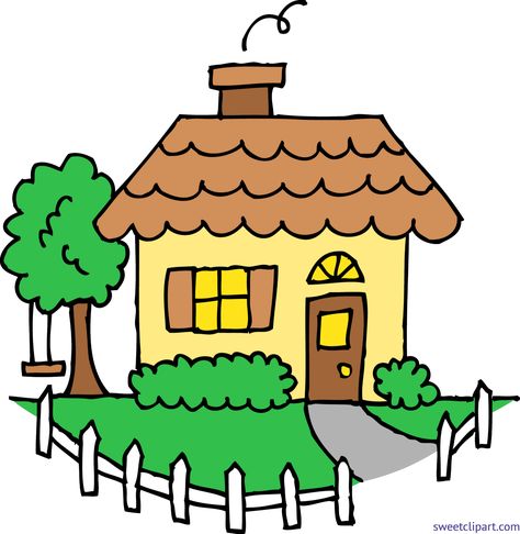 Small House Cartoon, Cartoon Houses, House Drawing For Kids, Cartoon Building, House Cartoon, House Clipart, Cartoon House, Clip Art Pictures, House By The Sea