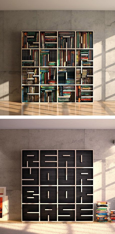 Mobil Design, Regal Design, Bookshelf Design, Modern Bookcase, Bookshelves Diy, Book Case, Decoration Inspiration, Shelf Design, Home Library