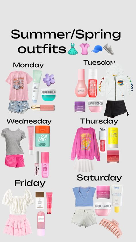 #preppy #beauty #cute #ootdinspo Outfit of the day inspo!!✨❤️🫶 Preppy Outfits For First Day Of School, Preppy Outfits For School Spring, Preppy Outfits And Where To Get Them, Outfit For 75 Degree Weather, Back To School Preppy Outfits, Preppy First Day Of School Outfits, Preppy Outfits For Summer, Cute Preppy Outfits For School, Summer Preppy Outfits