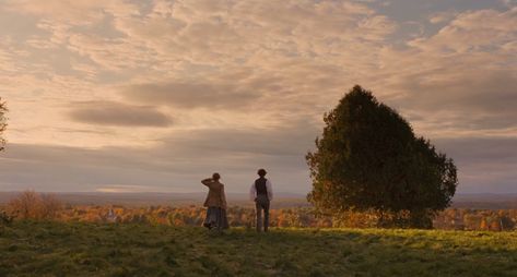 Little Women, dir. Greta Gerwig, 2019. Laurie And Jo On The Hill, Aesthetic Movie Stills, Film Aesthetic Header, Movie Stills Cinematography Aesthetic, Cinematic Movie Stills, Film Stills Aesthetic, Movie Stills Cinematography, Little Women Greta Gerwig, Greta Gerwig Movies