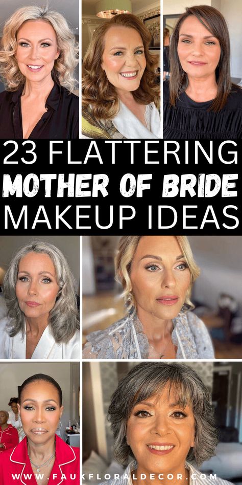 23 Best Mother Of The Bride Make Up Ideas To Recreate (Simple & Flattering) Natural Wedding Makeup Mother Of Bride, Wedding Makeup 50 Year Old, Mother Of Bride Makeup Tutorial, Wedding Make Up Mother Of The Bride, Mother Of The Bride Makeup Hooded Eyes, Bridal Makeup For 50 Year Olds, Wedding Makeup For Women Over 50, Natural Wedding Makeup For Mother Of The Bride, Wedding Makeup For Moms