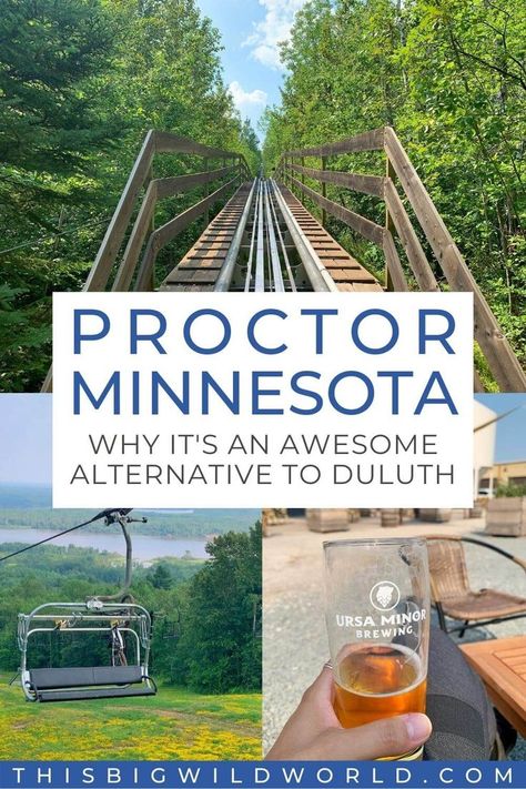Here are 13 reasons why Proctor Minnesota is a great alternative to Duluth for a weekend getaway. Located just 10 minutes from Duluth, Proctor offers easy access to awesome hiking trails and other fun things to do! duluth minnesota things to do in | duluth mn | duluth hiking | duluth hidden gems | superior hiking trail minnesota | spirit mountain duluth | hiking in Minnesota | minnesota travel | minnesota road trips | midwest travel | weekend getaways in minnesota Mn State Parks, Travel Minnesota, Superior Hiking Trail, Minnesota Travel, Duluth Minnesota, Midwest Travel, 13 Reasons Why, Budget Vacation, Travel Bucket List Usa