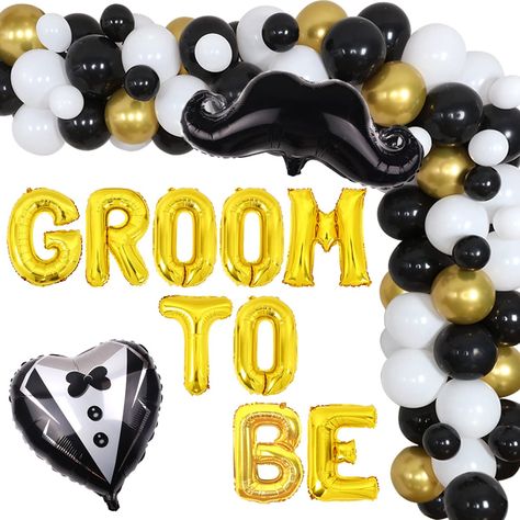 Groom To Be Party Decorations, Bachelor Party Games, Bachelor Party Decorations, Bachelor Party Favors, Groom To Be, Balloons Garland, Wedding Send Off, Bachelor Party Gifts, Balloon Chain