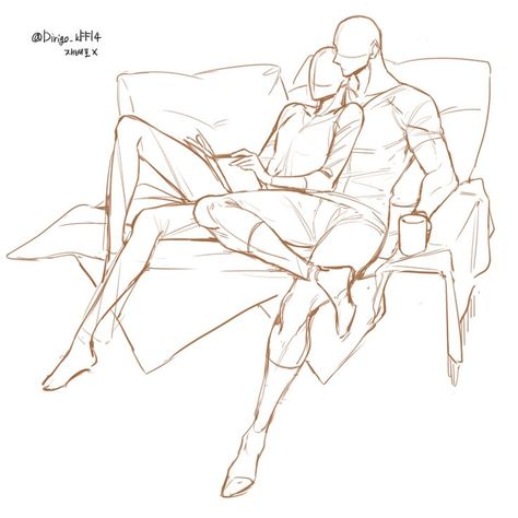 Couple Poses Drawing, Drawing Body Poses, Couple Poses Reference, Siluete Umane, Anatomy Sketches, Body Pose Drawing, Body Reference Drawing, Gambar Figur, Poses References