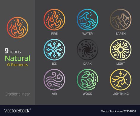 6 Elements Of Nature, 12 Elements Of Nature, How To Draw Elements, Nature Elements Drawing, All Elements Symbol, Earth Symbol Element, Elements As Humans, 4 Elements Symbols, Elemental Signs