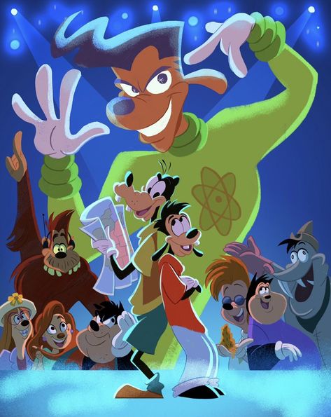 Disney Canvas Paintings, A Goofy Movie, Looney Tunes Show, Disney Goofy, Goof Troop, Goofy Disney, Disney Animated Movies, Goofy Movie, Mickey Mouse Cartoon