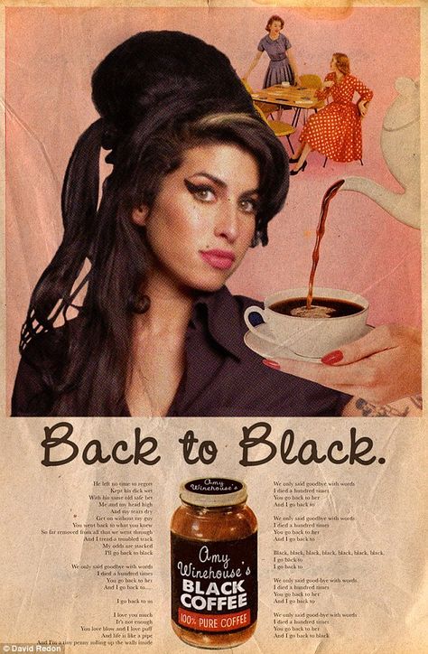 Tumblr, Amy Winehouse Black, Brand Ads, Henn Kim, Search Web, Television Set, Classic Artwork, Coffee Poster, Contemporary Music