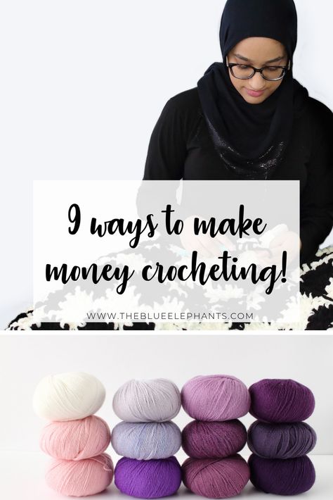 There are several ways to make money crocheting. I've put together a list of 9 ways to add a little extra to your income and the resources to get you started! Amigurumi Patterns, Crochet Business, Crochet Blog, Quick Crochet, Crochet Lovers, Etsy Business, Ways To Make Money, Craft Business, Handmade Business