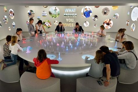 Nestlé family experience nest in Switzerland by Tinker imagineers Vevey, Interactive Technology, Interactive Table, مركز ثقافي, Interactive Museum, Interactive Exhibition, Interactive Display, Interactive Installation, Retail Design Blog