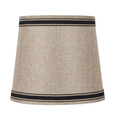 Mainstays Brown with Black Trim Empire Accent Lamp Shade, 6" W x 7.5" D x 6.5" H - Walmart.com Colored Lamp Shades, Colored Lamp, Pc Ideas, Colorful Lamp Shades, Colored Burlap, Traditional Table Lamps, Black Lampshade, Table Lamp Sets, Bedroom Night Stands