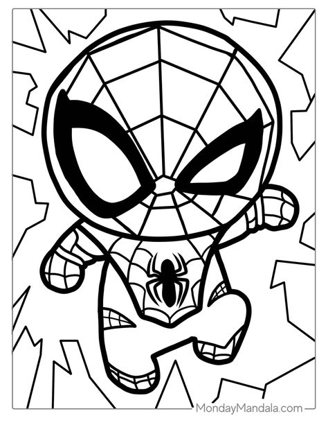 Spiderman Coloring Pages, Hello Kitty Colouring Pages, Superhero Coloring Pages, Spiderman Coloring, Superhero Coloring, صفحات التلوين, Drawing Color, Coloring Art, Hello Kitty Coloring