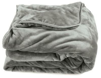 Brookstone® Weighted Blanket in Grey Piping Patterns, Best Weighted Blanket, Natural Bedding, Heavy Blanket, Weighted Blankets, Reversible Blanket, Weighted Blanket, Grey Bedding, Soft Textiles