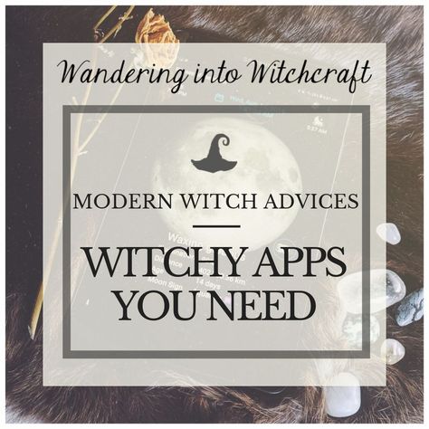 Modern Witch Advices - Witchy Apps you need Best Apps For Witches, Witchcraft Apps, Apps For Witches, Witchcraft Resources, Witchy Apps, Witches Facts, White Witch Spells, Witch Apps, Witch Rituals
