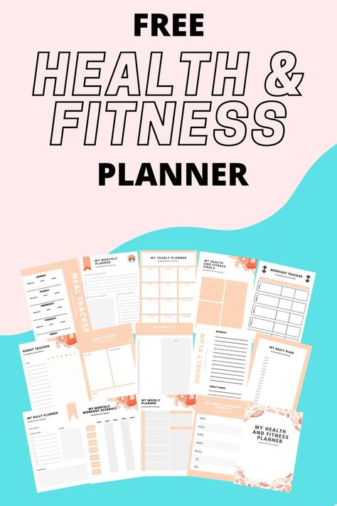 These downloadable worksheets, templates, guidelines, and checklists can help you increase your productivity and organisation. To help you achieve your fitness goals, use this free printable health and fitness tracker to keep track of your daily meals, water consumption, and exercise routine. Organisation, Free Fitness Planner, Fitness Binder, Health And Fitness Planner, Fitness Journal Printable, Fitness Planner Free, Fitness Tracker Printable, Workout Template, Best Fitness Tracker