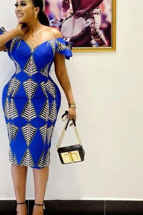 Short Gown Style for casual and office wear Flare Gown Styles, Ankara Short Gown, Ankara Short Gown Styles, Short Gown, Ankara Dress Styles, Short African Dresses, Ankara Gown, Best African Dresses, Ankara Gown Styles