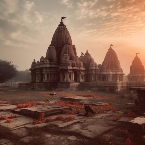 Beautiful cinematic shot of ram mandir | Premium Photo #Freepik #photo #ramayana #ram #ramayan #dussehra Ram Mandir Background, Ram Mandir Images, Ram Mandir Png, Mandir Background, Ram Ramayan, Sanatan Dharm, Friendship Quotes Images, Ram Mandir, Bhagat Singh