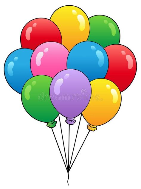 Ballon Cartoon, Cartoon Balloons, Balloons Illustration, Balloon Cartoon, Balloon Illustration, Birthday Cartoon, Birthday Cake Topper Printable, 카드 디자인, Baby Boy 1st Birthday