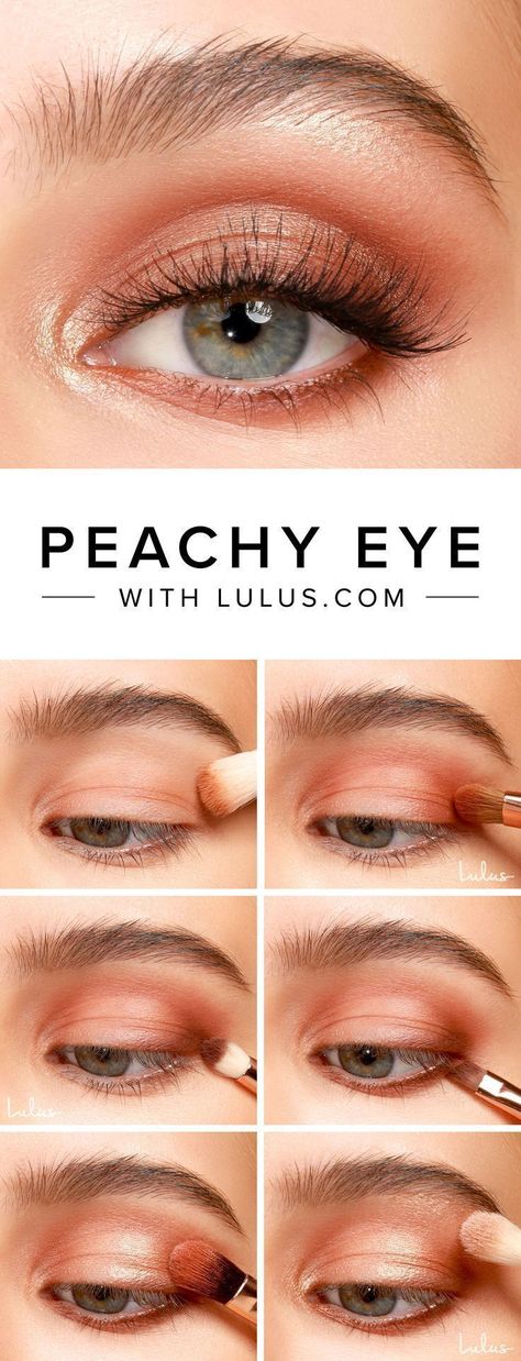 Peach Makeup Look, Trucco Smokey Eye, Smokey Eye Make Up, Eyeshadow Green, Peachy Eyeshadow, Ideas De Maquillaje Natural, Peach Makeup, Peach Eyeshadow, Smokey Eyeliner