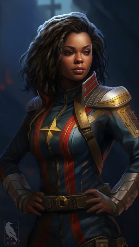 African Superhero, Movies Art, Marvel And Dc Characters, Jobs In Art, Fantasy Art Warrior, Black Comics, Female Superhero, Fantasy Sci Fi, Female Hero