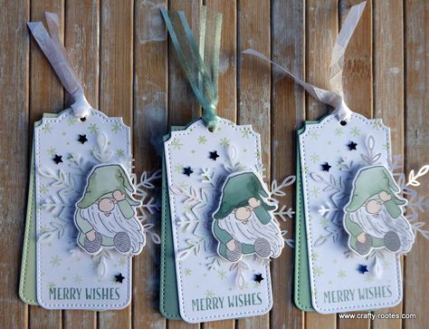 Natal, Gnome Tags, Kindest Gnomes, Christmas Tags Handmade, Tags Stampin Up, Stampin Up Weihnachten, Xmas Gift Tags, Christmas Gift Tags Handmade, Xmas Tags