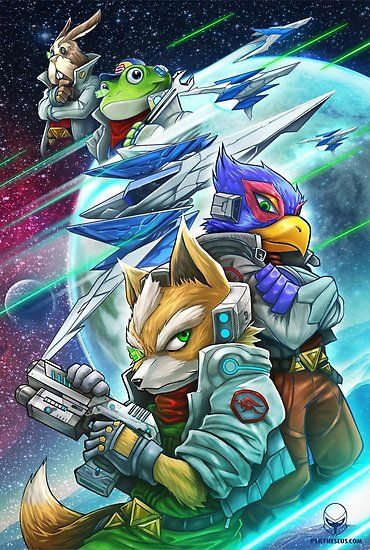 Space Animals, 11x17 Poster, Star Fox, Smash Brothers, Underworld, Carbon Emissions, The Game, Etsy App, Selling On Etsy