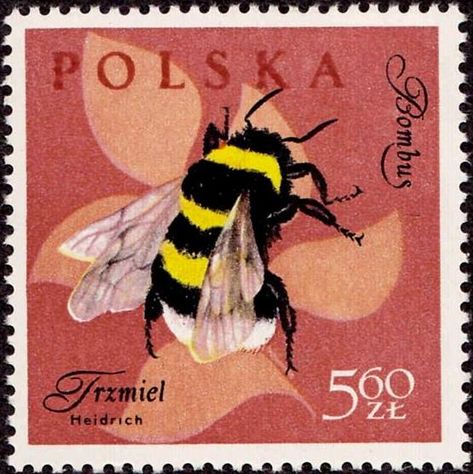 ... Bee Stamp, طوابع بريد, Honey Bee Stamps, Bee Inspired, Postage Stamp Art, Bee Mine, Bee Art, Post Stamp, Vintage Stamps