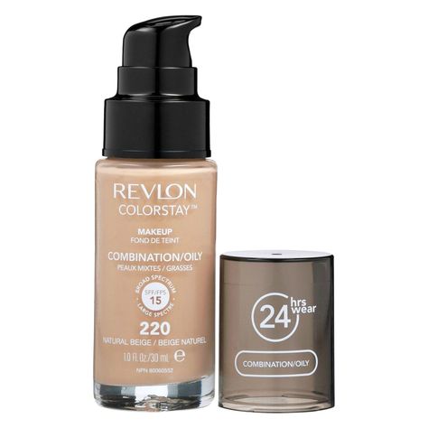 Makeup Products Powder, Best Long Lasting Foundation, Full Coverage Drugstore Foundation, Oil Skin Care Routine, New Makeup Products, Revlon Colorstay Foundation, Foundation Brands, Revlon Professional, Drugstore Foundation