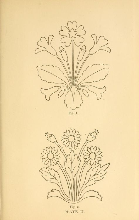 Art-needlework for decorative embroidery; : Savage, Eliza Mary Ann, 1836-1885. [from old catalog] : Free Download, Borrow, and Streaming : Internet Archive Vintage Embroidery, Arts And Craft Design, Fleurs Art Nouveau, Decorative Embroidery, Art Nouveau Illustration, Textile Prints Design, Folk Art Flowers, Mary Ann, Hand Embroidery Patterns