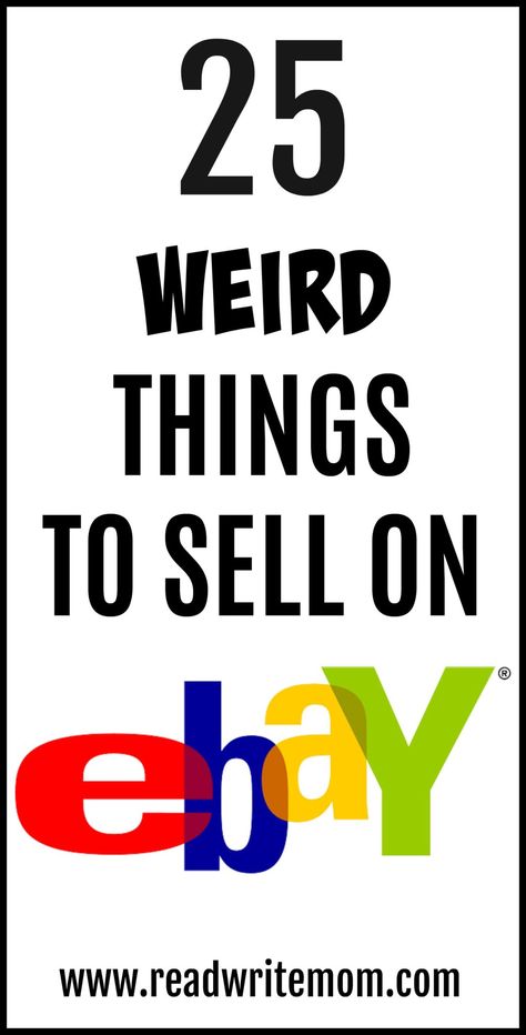 25 weird things to sell on Ebay to make money. How To Sell Your Stuff, Selling On Ebay For Beginners, Thrifting Business, Ebay Inventory Organization, Decluttering Clothes, Ebay Office, What To Sell Online, Ebay Reinstatement, Ebay Gift Card