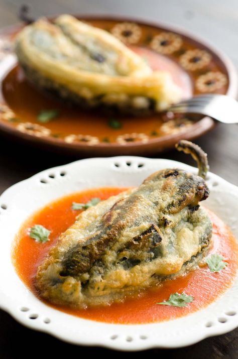 Vegan Chiles Rellenos « Dora's Table Essen, Vegan Thanksgiving Dinner, Vegetarian Mexican, Mexican Chicken Recipes, Vegan Mexican Recipes, Vegan Chili, Vegan Mexican, Vegan Main Dishes, Vegan Comfort Food