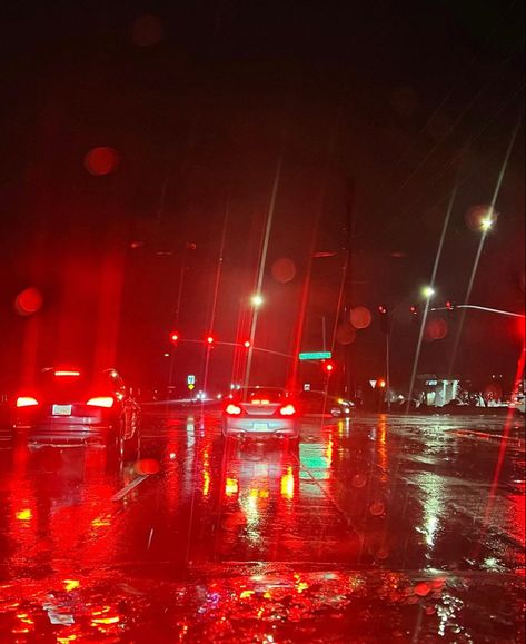 Red Ambient Aesthetic, Blurry Street Lights, Calm Red Aesthetic, Red Urban Aesthetic, Red Street Aesthetic, Cars Red Aesthetic, Red Lighting Aesthetic, Car Red Aesthetic, Blurry Lights Aesthetic