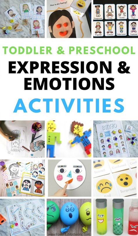 Simple, fun and free activities for preschoolers and toddlers to learn all about emotions and expressions! Thematic Activities For Preschool, Friday Preschool Activities, Emotion Activity For Preschool, Social Emotional Activities For Two Year Olds, Emotion Week Preschool, Emotions Activity For Preschool, Special Activities For Preschoolers, Creative Expression Activities Preschool, Emotional Development Activities Toddler