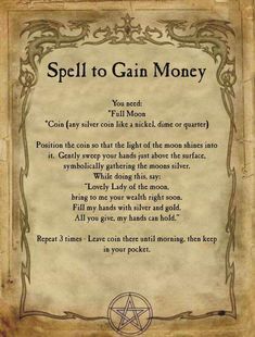 Money Spells Magic, Witchcraft Tattoos, Sleep Spell, Halloween Spell Book, Witchcraft Spells For Beginners, Halloween Spells, Spells For Beginners, Magia Das Ervas, Luck Spells