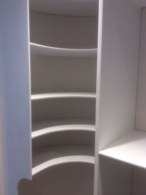 Curved shelving Curved Shelving, Art Closet, Curved Walls, My Art Studio, Wall Storage, Walk In Closet, Art Studio, Bookcase, Shelves