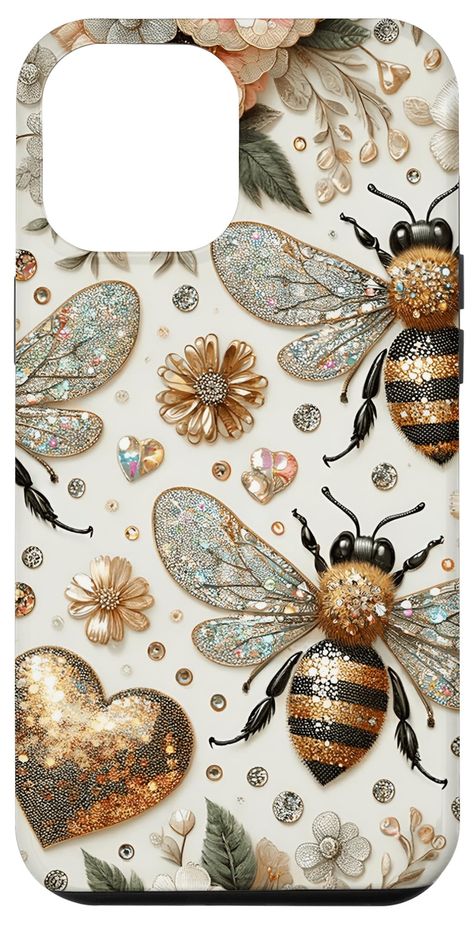 PRICES MAY VARY. Cute Aesthetic Gifts For Women, Like Mom Or Grandma Who Love Save The Bees And Unique Bee Art With Honey Bee Decor For Bee Queen And Bee Keeper With Cute Hearts. Colorful Honey Bee Accessories For Girls And Beekeeping Gifts For Beekeeper With Cute Flower Pattern. Unique Honey Bee Gifts With Bees For Women And Insect Lover, Who Loves Honey Bees On Light Background. Two-part protective case made from a premium scratch-resistant polycarbonate shell and shock absorbent TPU liner pro Aesthetic Honey, Bee Accessories, Design Folder, Aesthetic Gifts, Bee Stuff, Honey Bee Decor, Bee Keeper, Cute Stuff, Girls Aesthetic