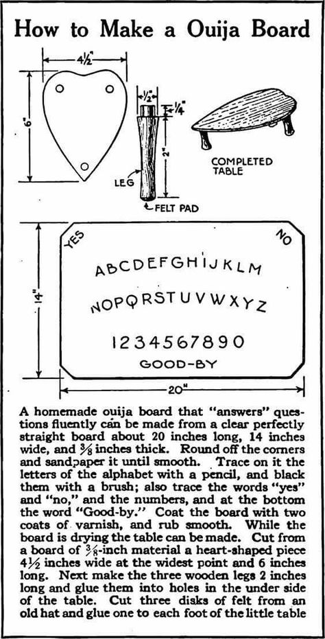 How To Make Ouija Board, How To Make A Ouija Board, Diy Ouija Board, Oujia Board, Ouija Board Design, Quija Board, Wiccan Crafts, Spirit Board, Wiccan Spell Book