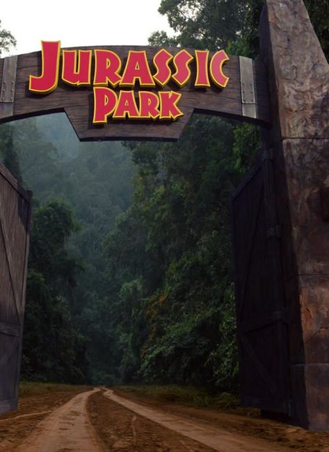 Imprimibles Jurassic Park, Jurassic Park Gate, Jurassic Movies, Jurassic Park 1993, Jurrasic Park, Adventure Stories, Michael Crichton, New Retro Wave, I Love Cinema