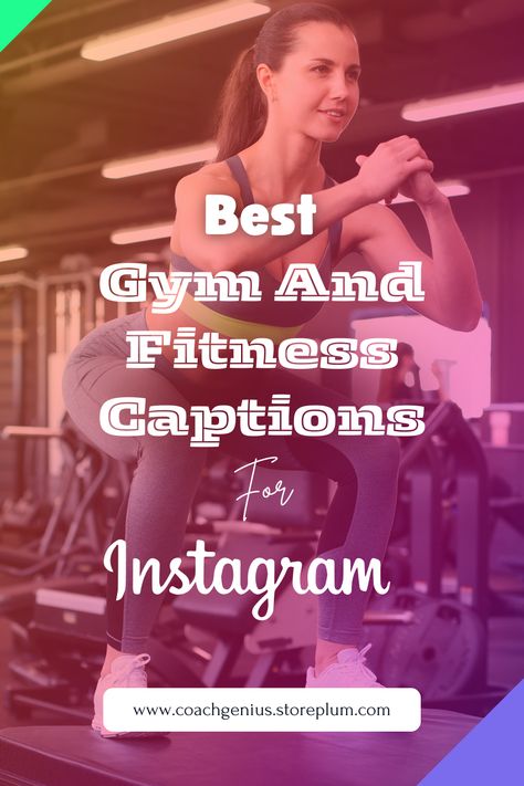 Revamp your Instagram with 'Best Gym and Fitness Captions'! Whether it's a gym selfie, an inspiring workout story, or a motivational reel, our handpicked captions add that extra zest. From punchy Gym selfie captions to broader gym inspo, we've got your social media needs covered. These captions are perfect for every fitness enthusiast looking to spruce up their Instagram posts and stories. Get ready to impress your followers with your caption game! #FitnessCaption #GymStoryBoosters Cute Gym Captions, Gym Selfie Captions, Post Workout Captions, Fitness Captions, Gym Captions, Gym Leg Day, Personal Trainer Marketing, Pilates Quotes, Saturday Workout